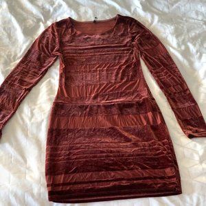 Brown/Pinkish Mini Dress